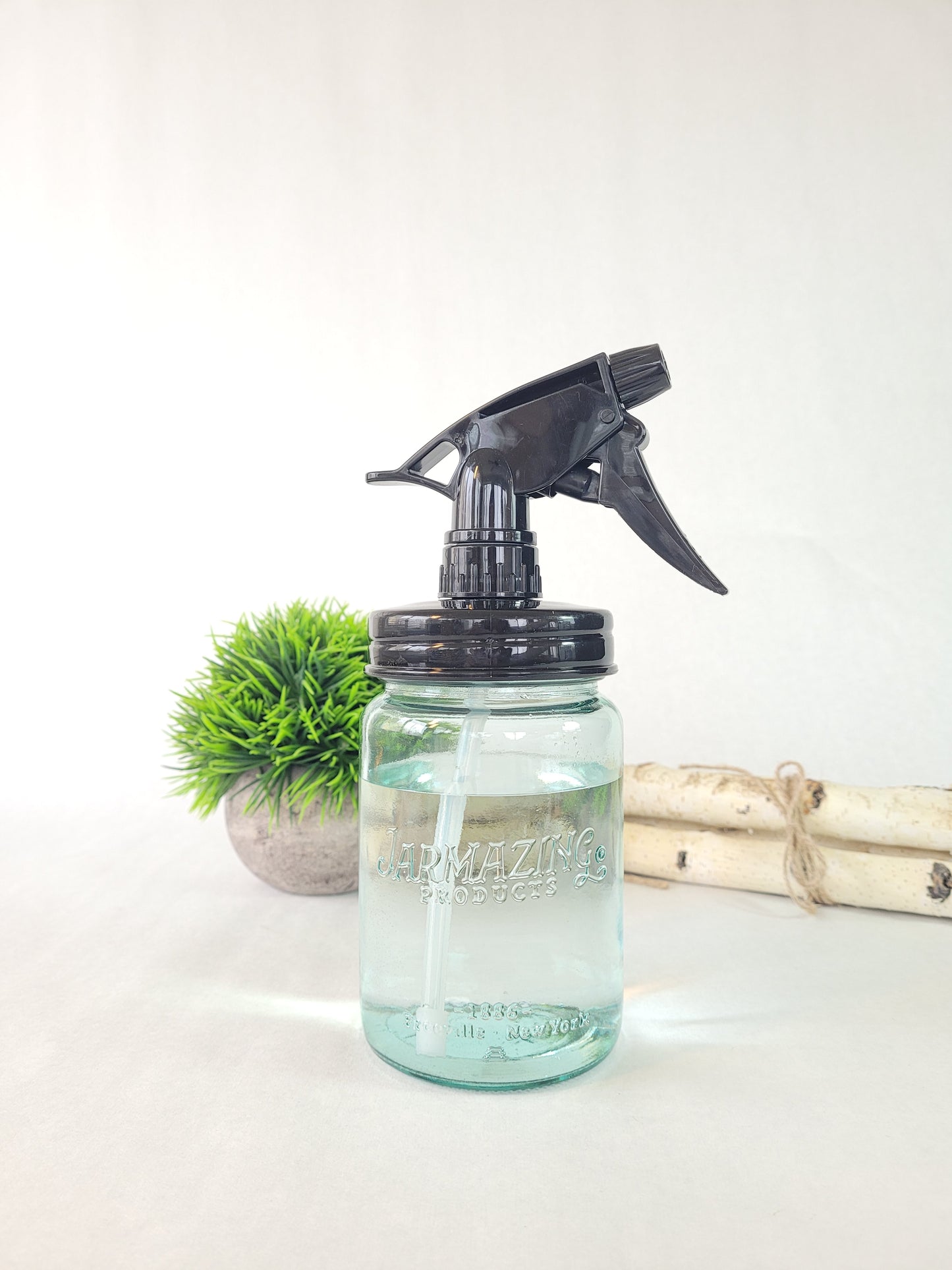 2 Pack Blue Glass Spray Bottle