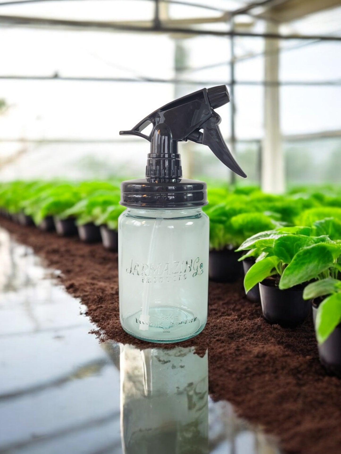 Blue Glass Spray Bottle