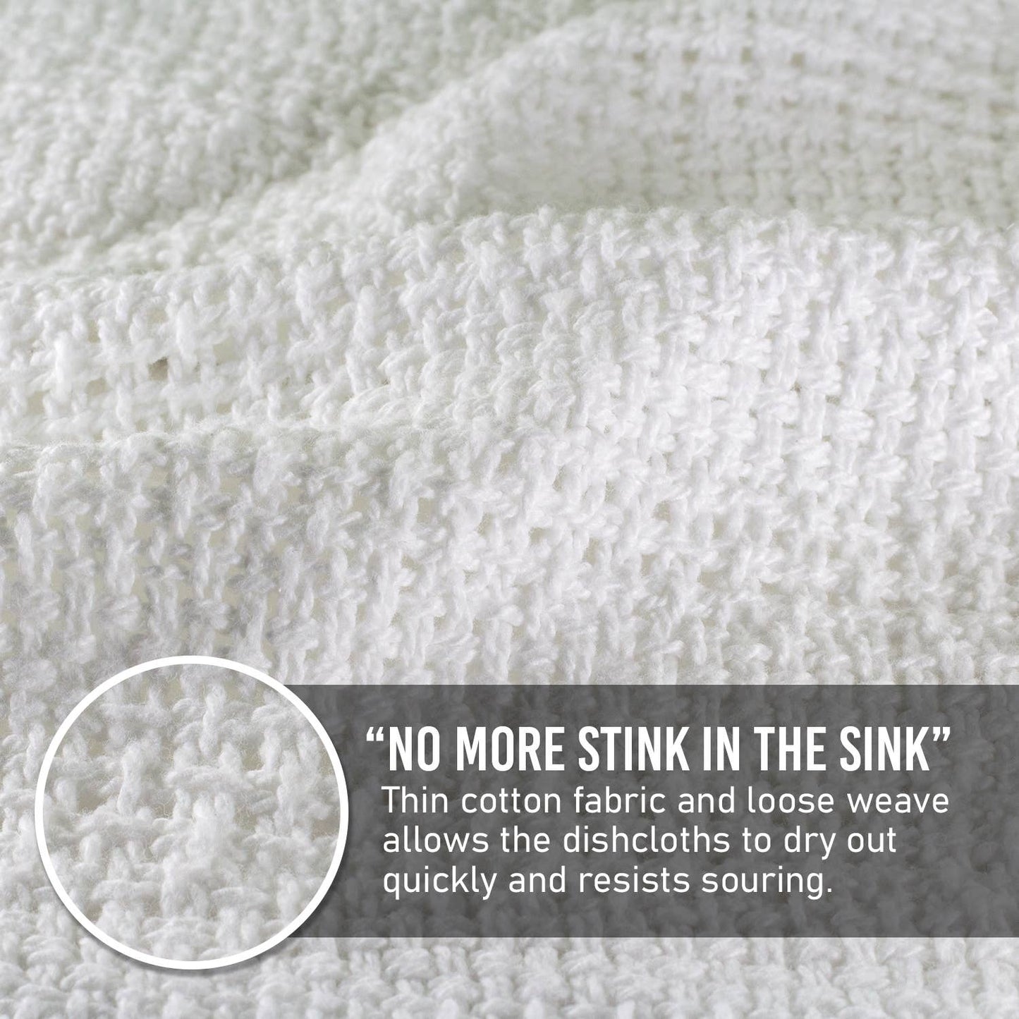 100% cotton dishcloths in bundles of 4 made in America