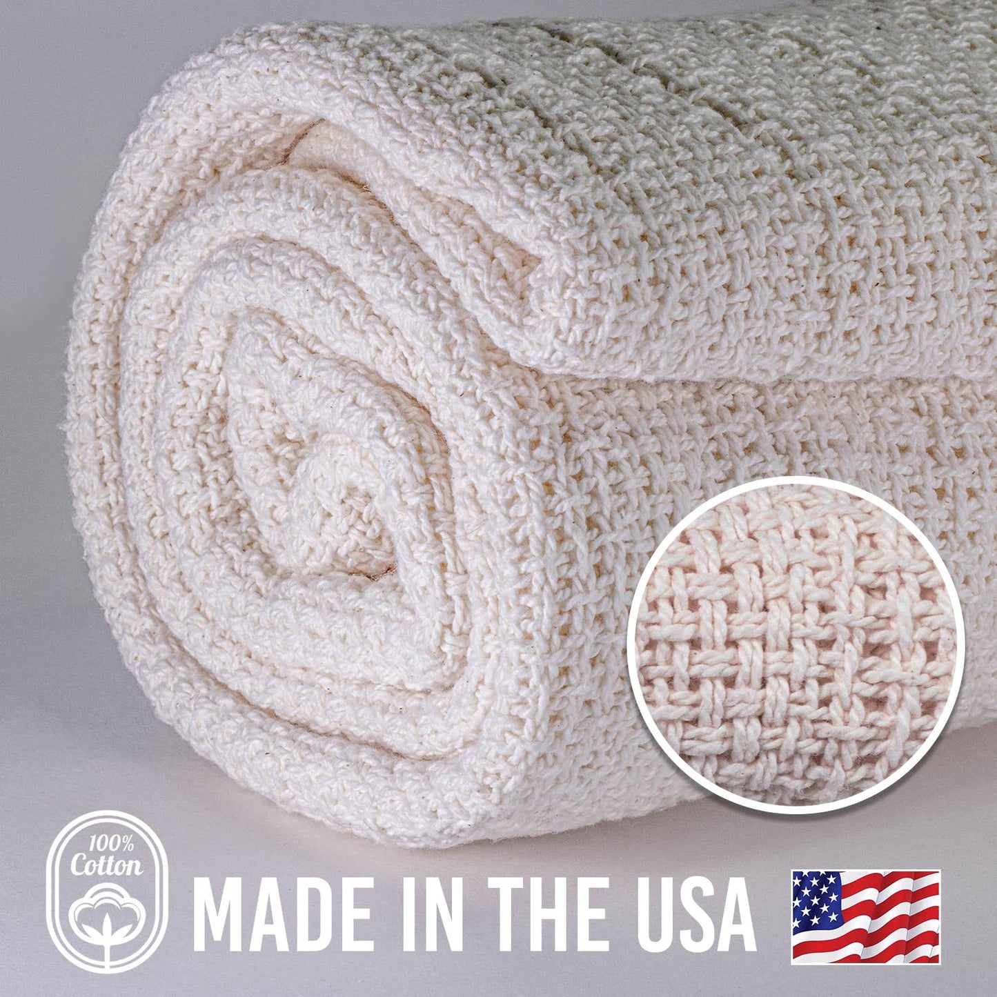 100% Cotton Utility Blanket – 60″x48″