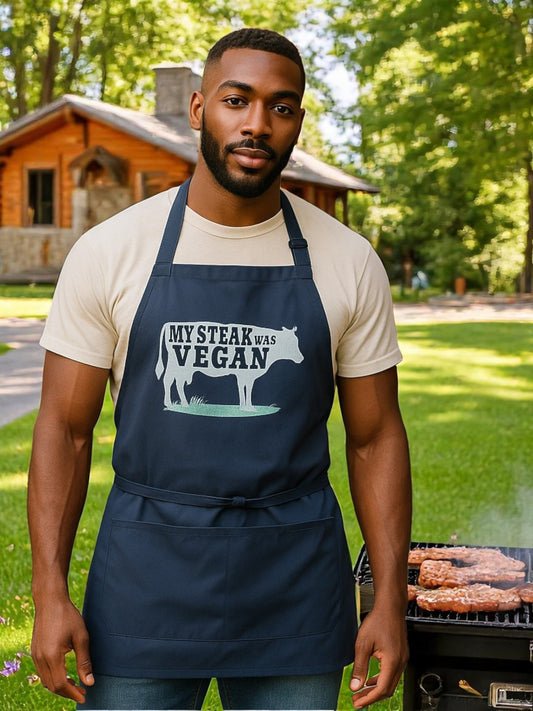 Cotton apron with "I'd Smoke That"